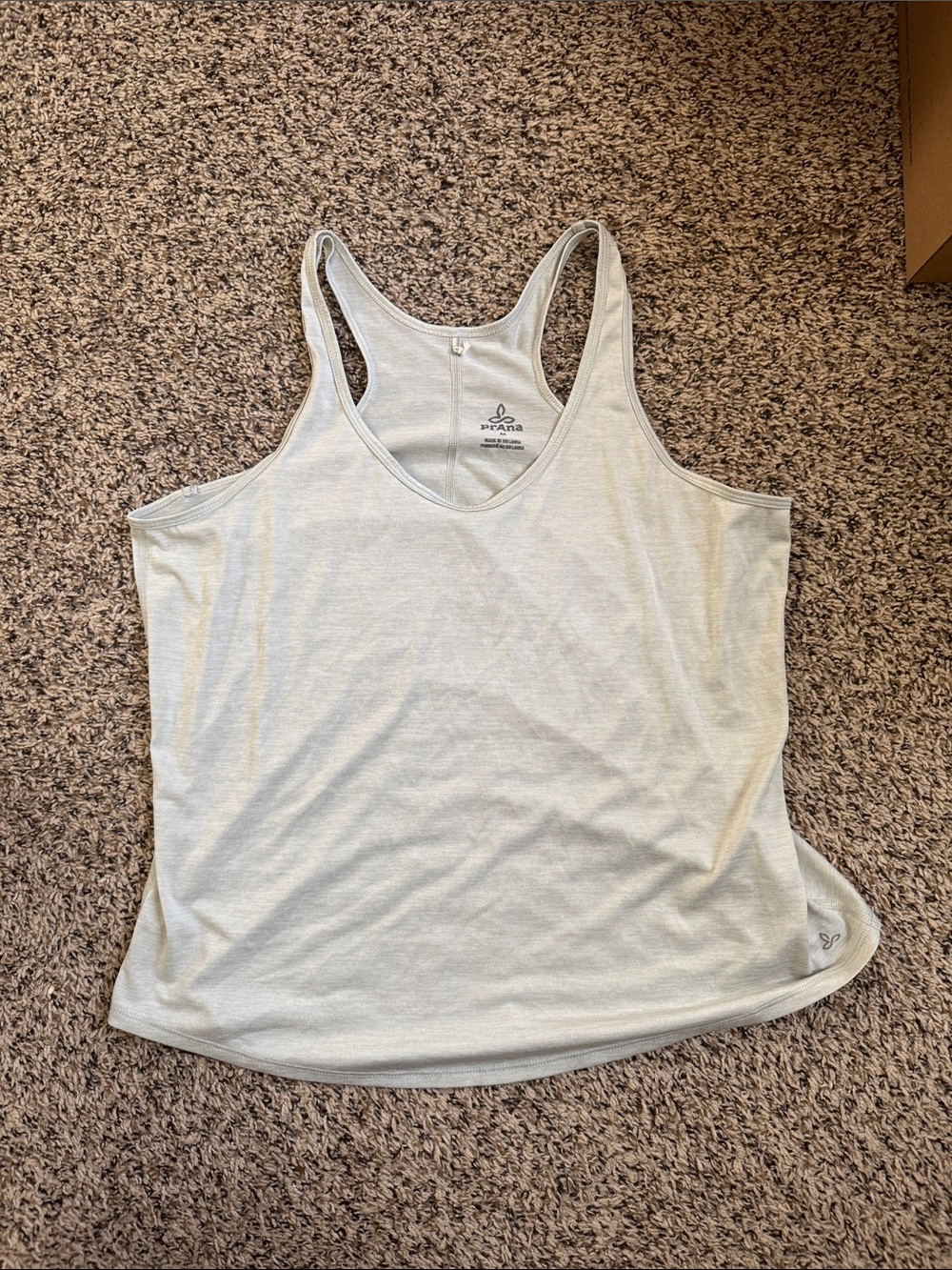 Prana Women's Light Gray Racerback Tank